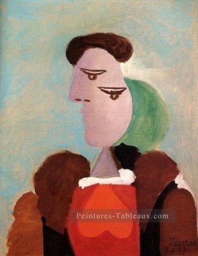  Picasso Tableaux - Portrait Femme 1937 cubisme Pablo Picasso